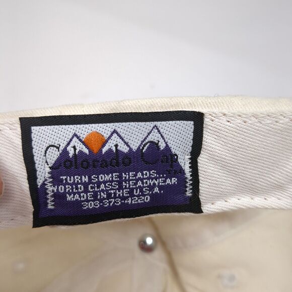 CSI Eagles Strapback Hat Tan One Size Embroidered 6 Panel Colorado Cap - Picture 8 of 8